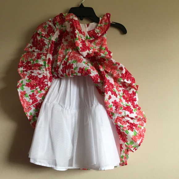 Nannette Girl Pink Floral print Sleeveless Summer Dress size 5. - Picture 7 of 7